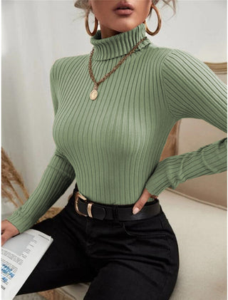 Monte Cervino italin trutlneck olive green