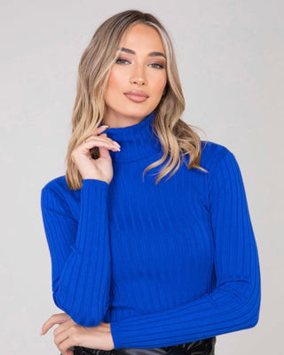 Monte Cervino italin trutlneck royal blue