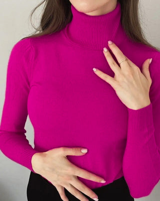 Monte Cervino italin trutlneck dark pink