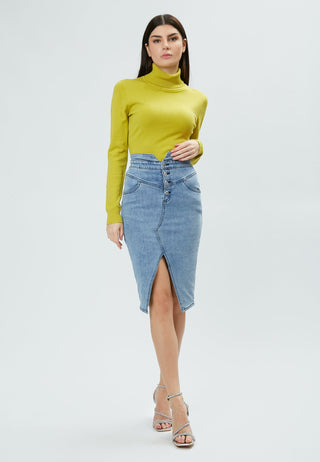 Monte Cervino italin trutlneck light green