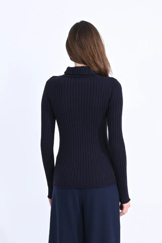 Monte Cervino italin trutlneck navy