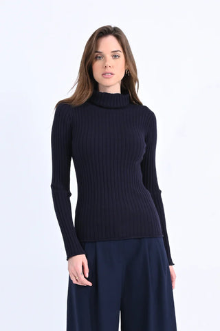 Monte Cervino italin trutlneck navy