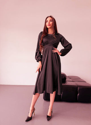 BRANDHOUSE.LV šokolādes brūna kleita