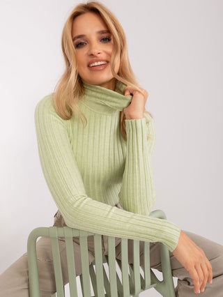 Monte Cervino italin trutlneck light olive green